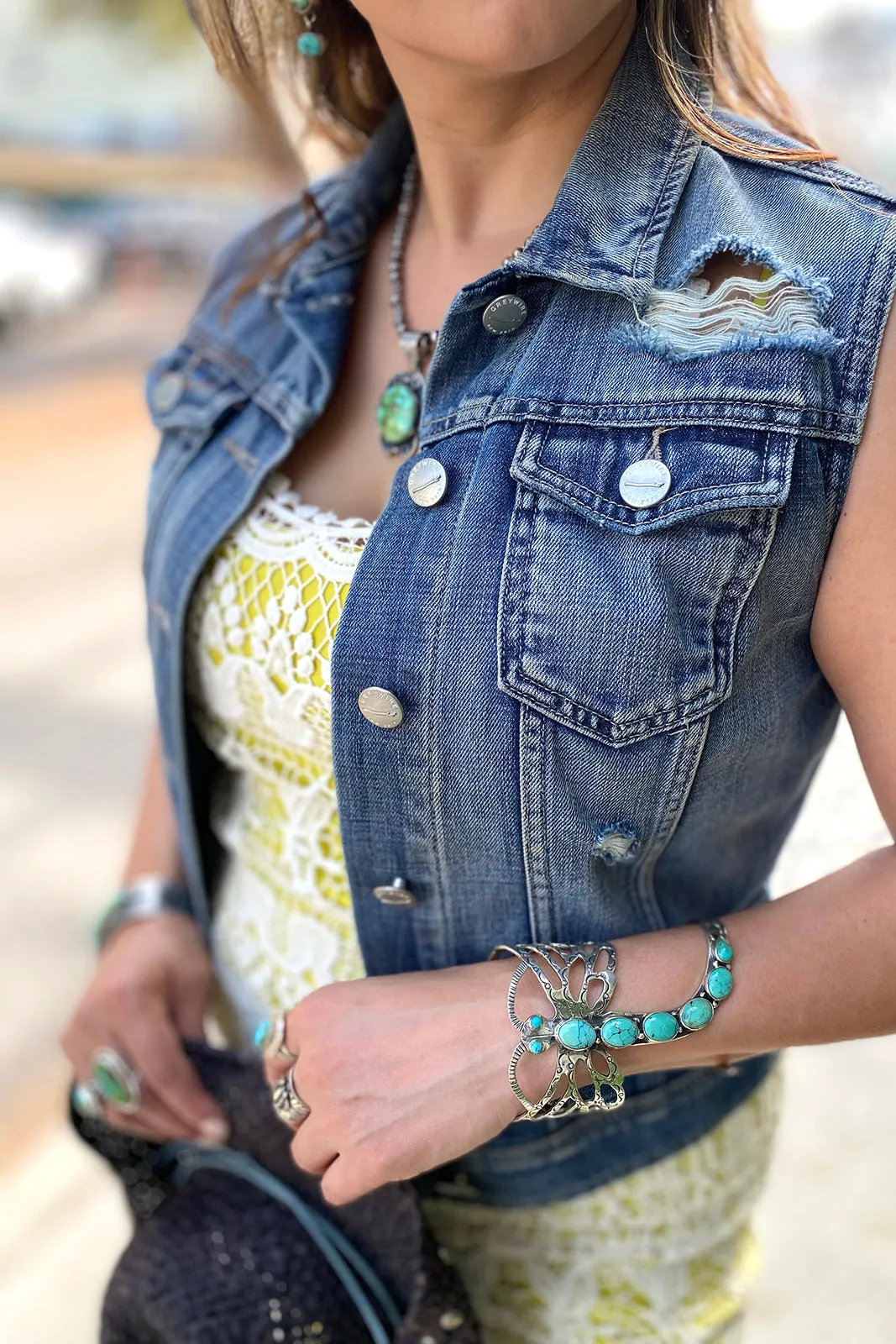 Russell Sam Turquoise Dragonfly Bracelet