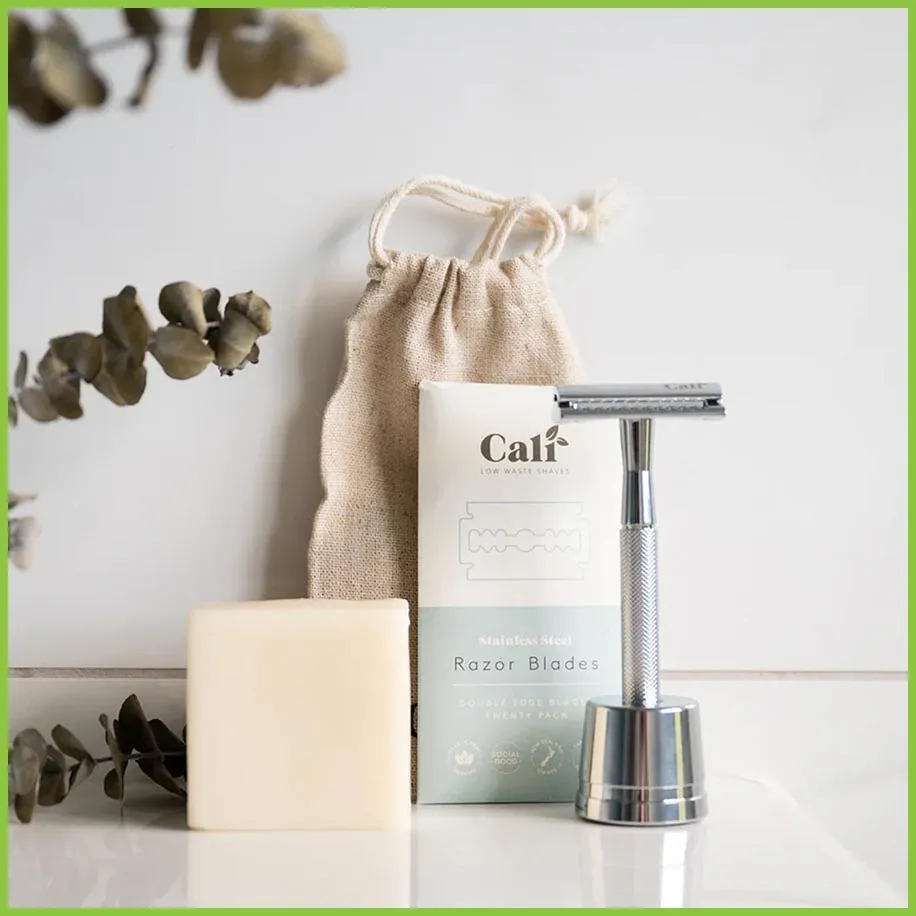 Safety Razor Gift Set - Low Waste Shaving - CaliWoods