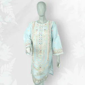 Safwa Ladies Stitched Embroidered 1-Piece Kurti - 10070