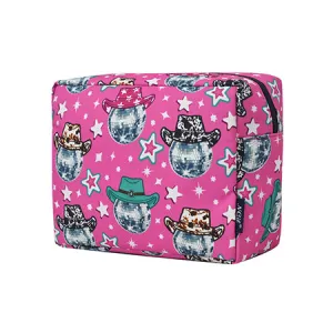 !SALE! Disco Cowgirl NGIL Large Cosmetic Travel Pouch
