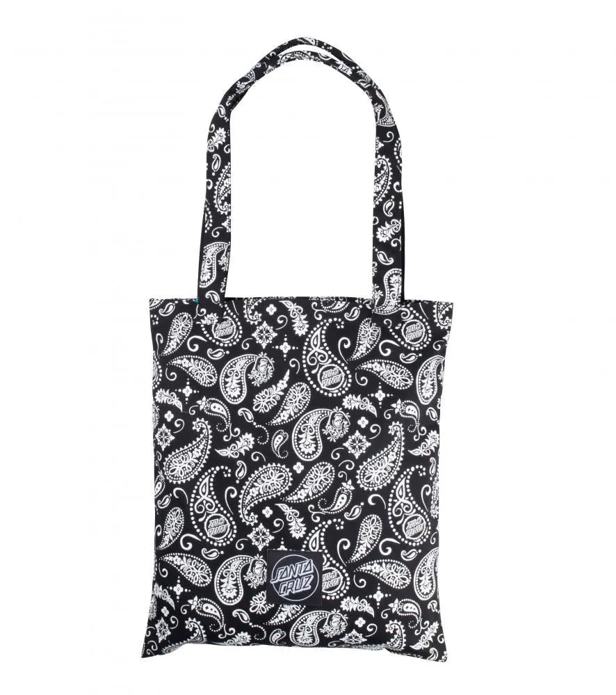 Santa Cruz Womens Bag Screaming Paisley Tote Bag - Black/White