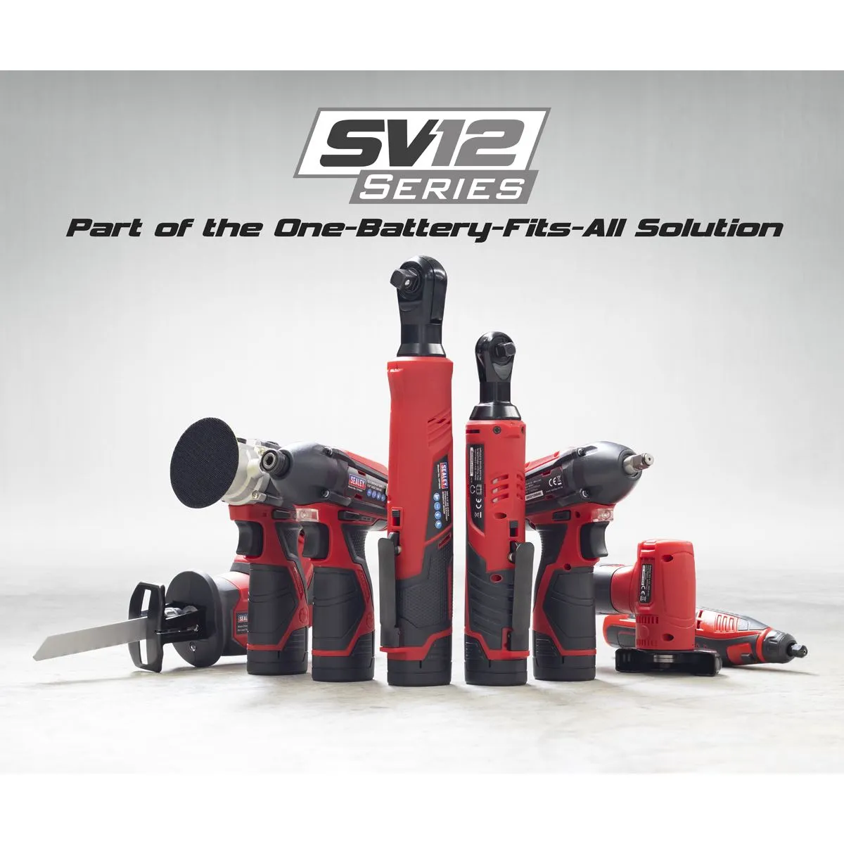 Sealey Impact Driver Kit 1/4" Hex Drive 12V SV12 Series - 2 Batteries