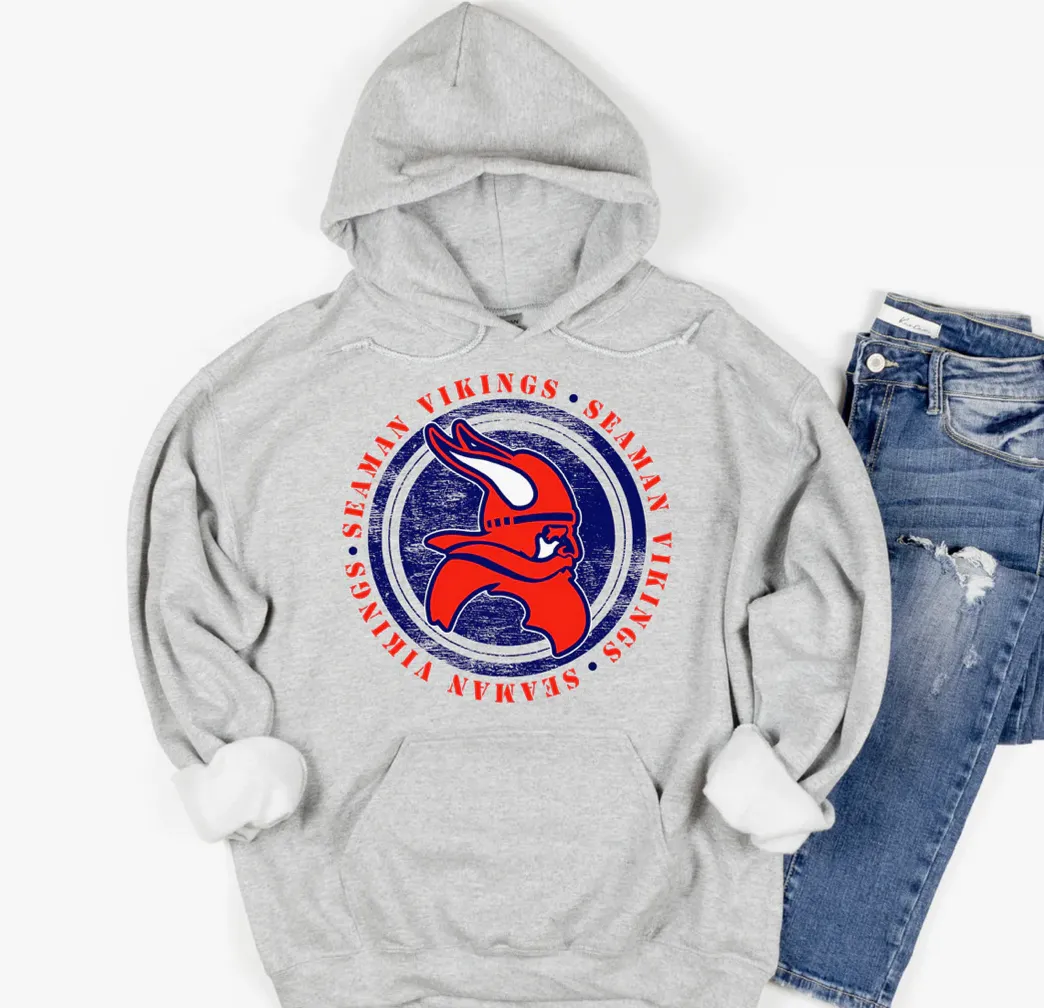 Seaman Vikings Distressed Circle (M126)
