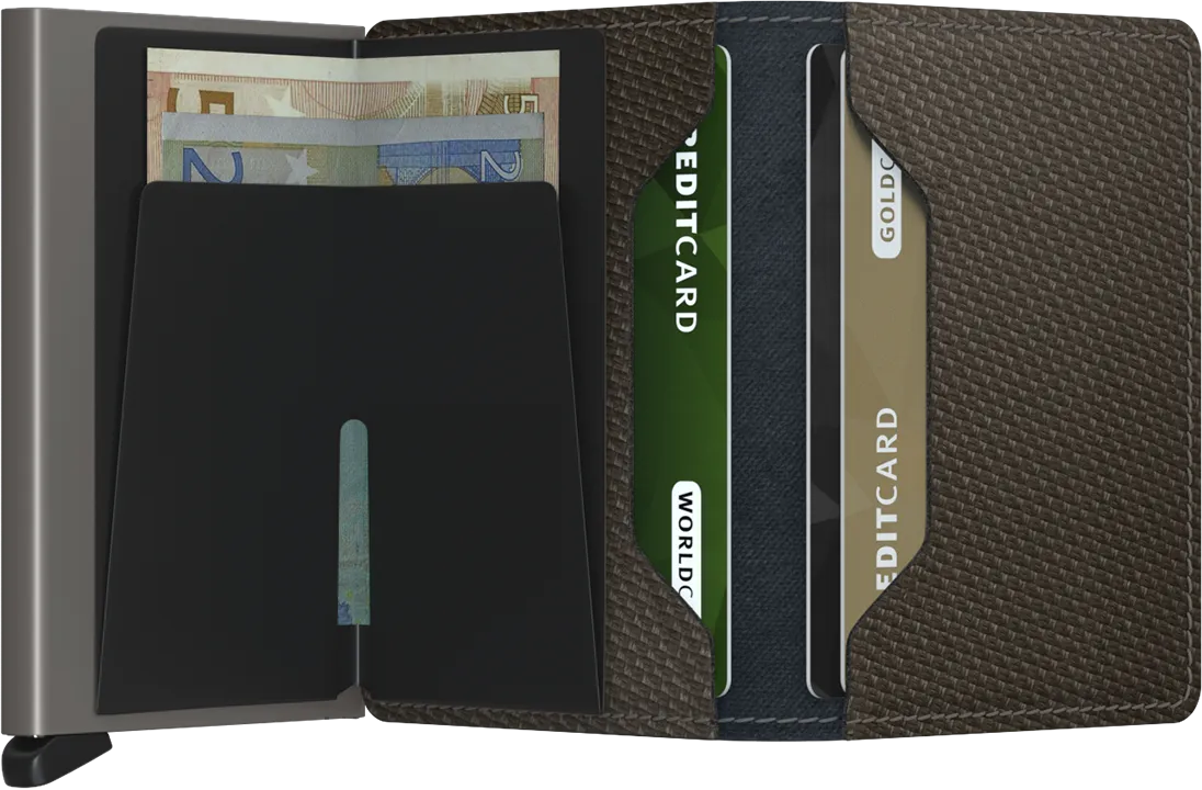 Secrid Slimwallet - Carbon-Khaki
