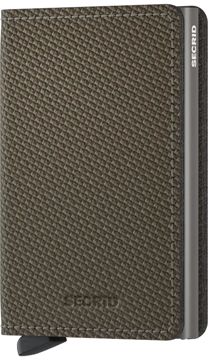 Secrid Slimwallet - Carbon-Khaki