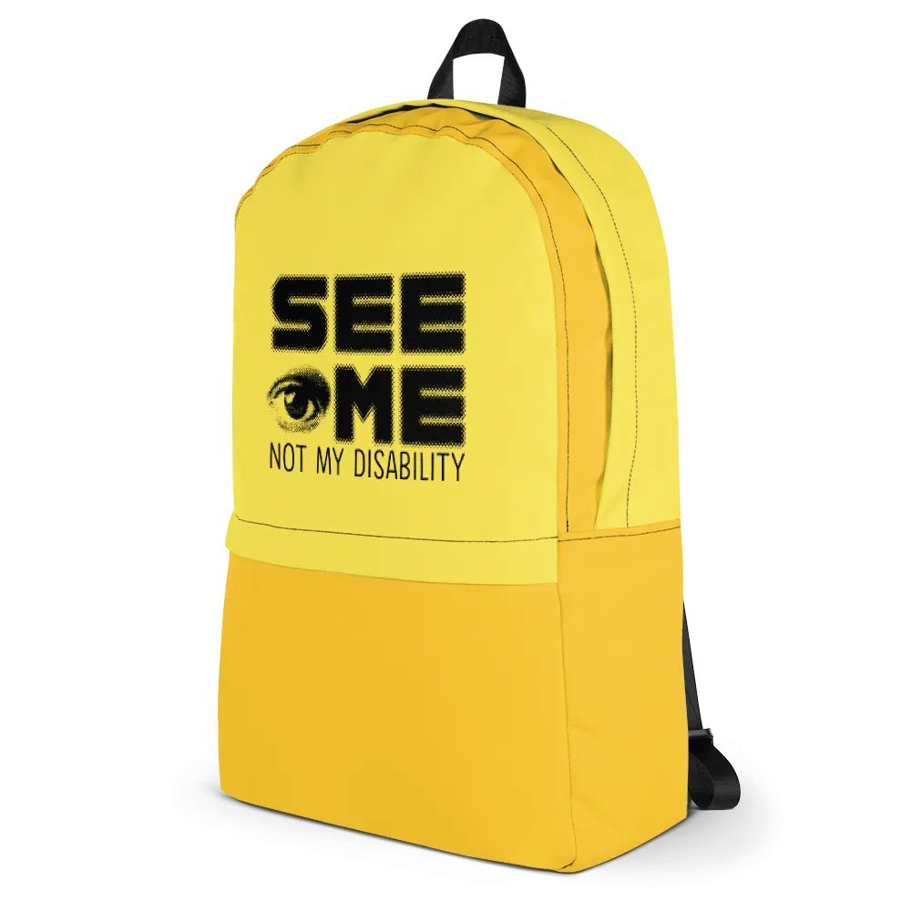See Me Not My Disability (Halftone) Backpack