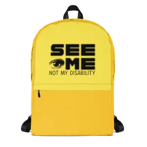 See Me Not My Disability (Halftone) Backpack