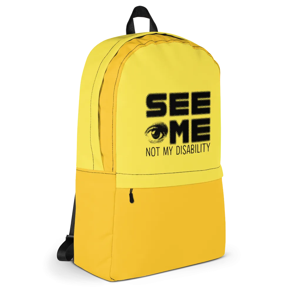 See Me Not My Disability (Halftone) Backpack