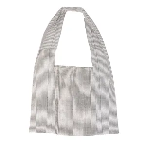 Seersucker Stripe Woven Shopper from Laos