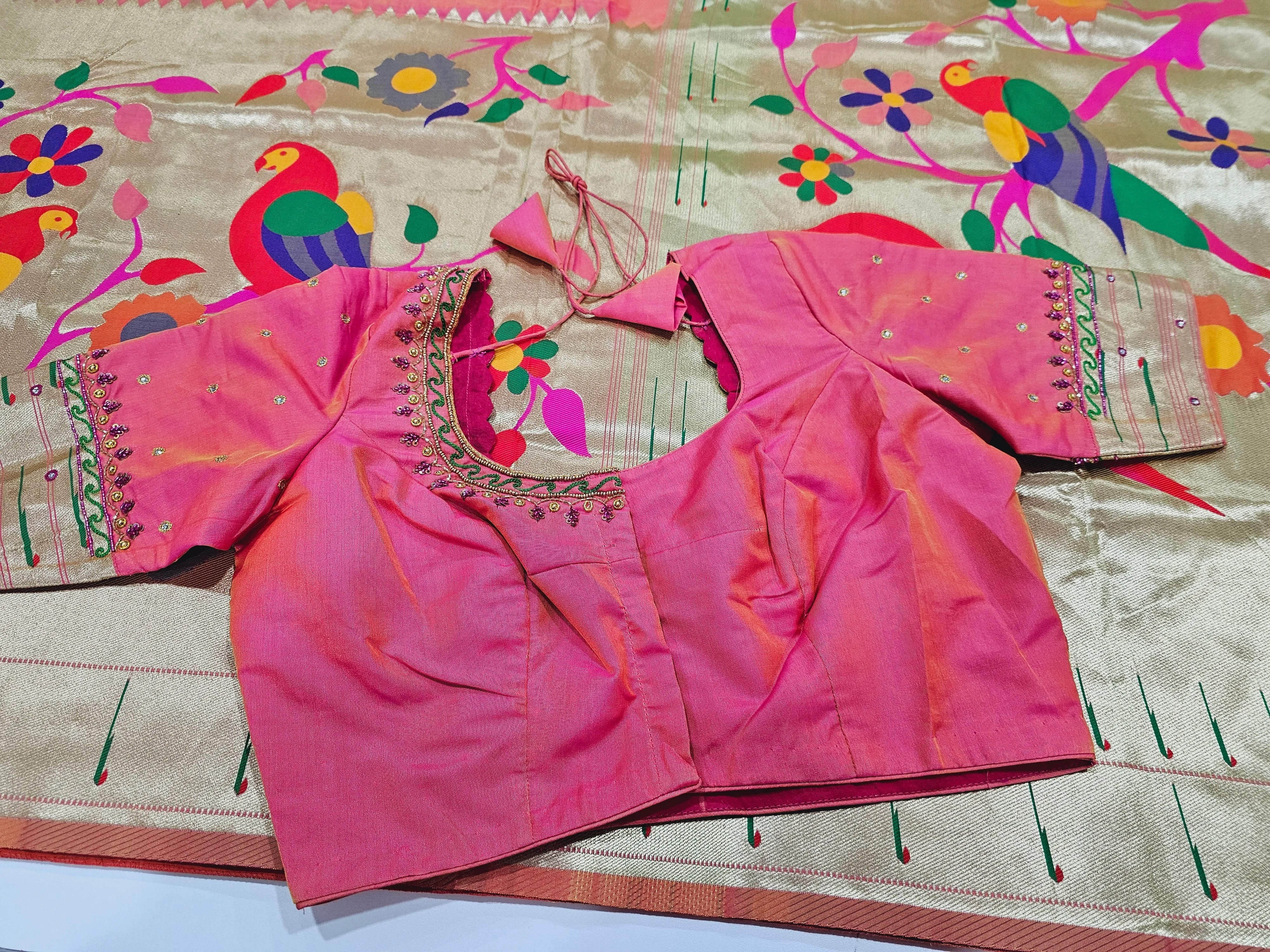 Semi Banaras Paithani saree