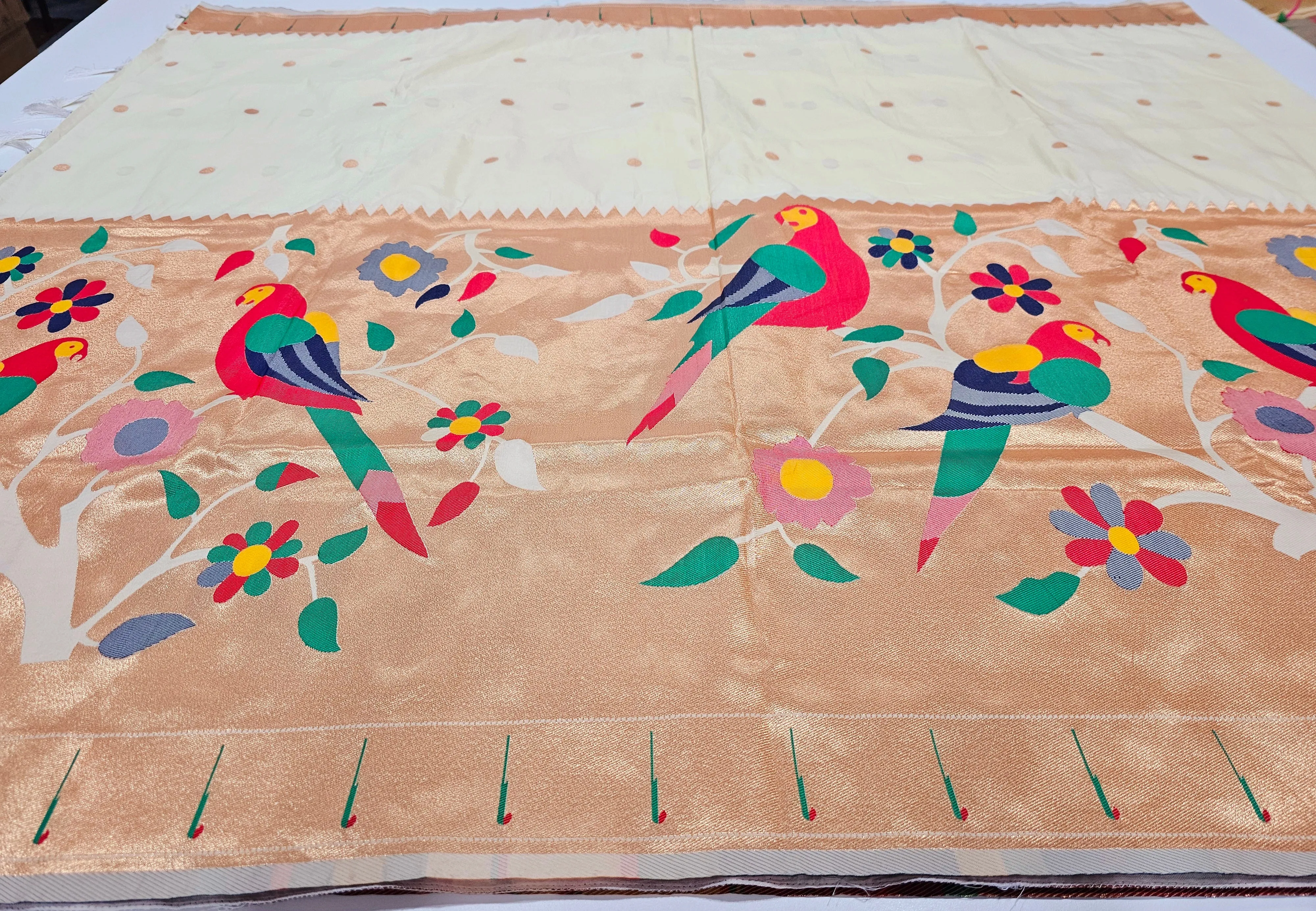 Semi Banaras Paithani saree