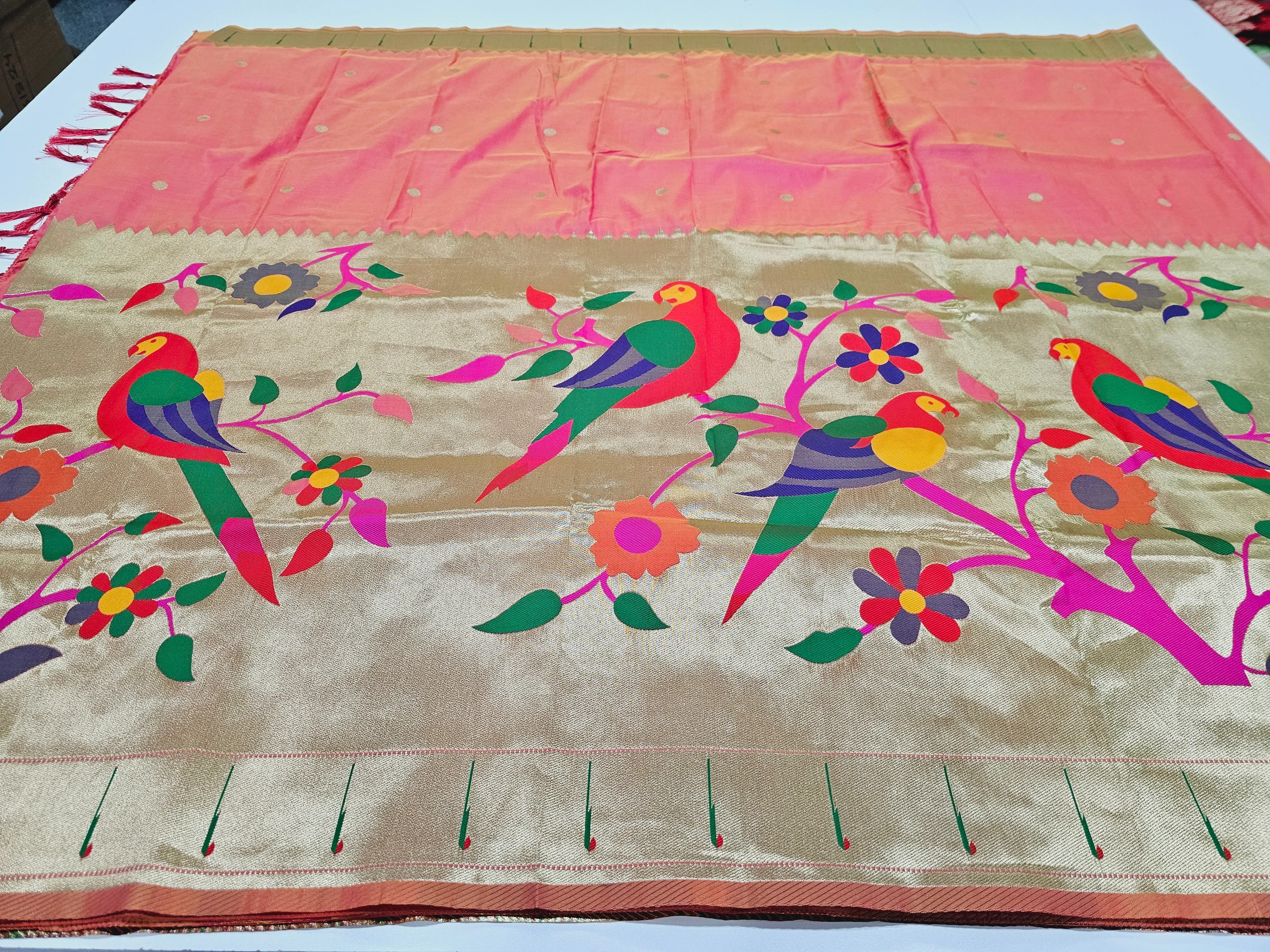 Semi Banaras Paithani saree
