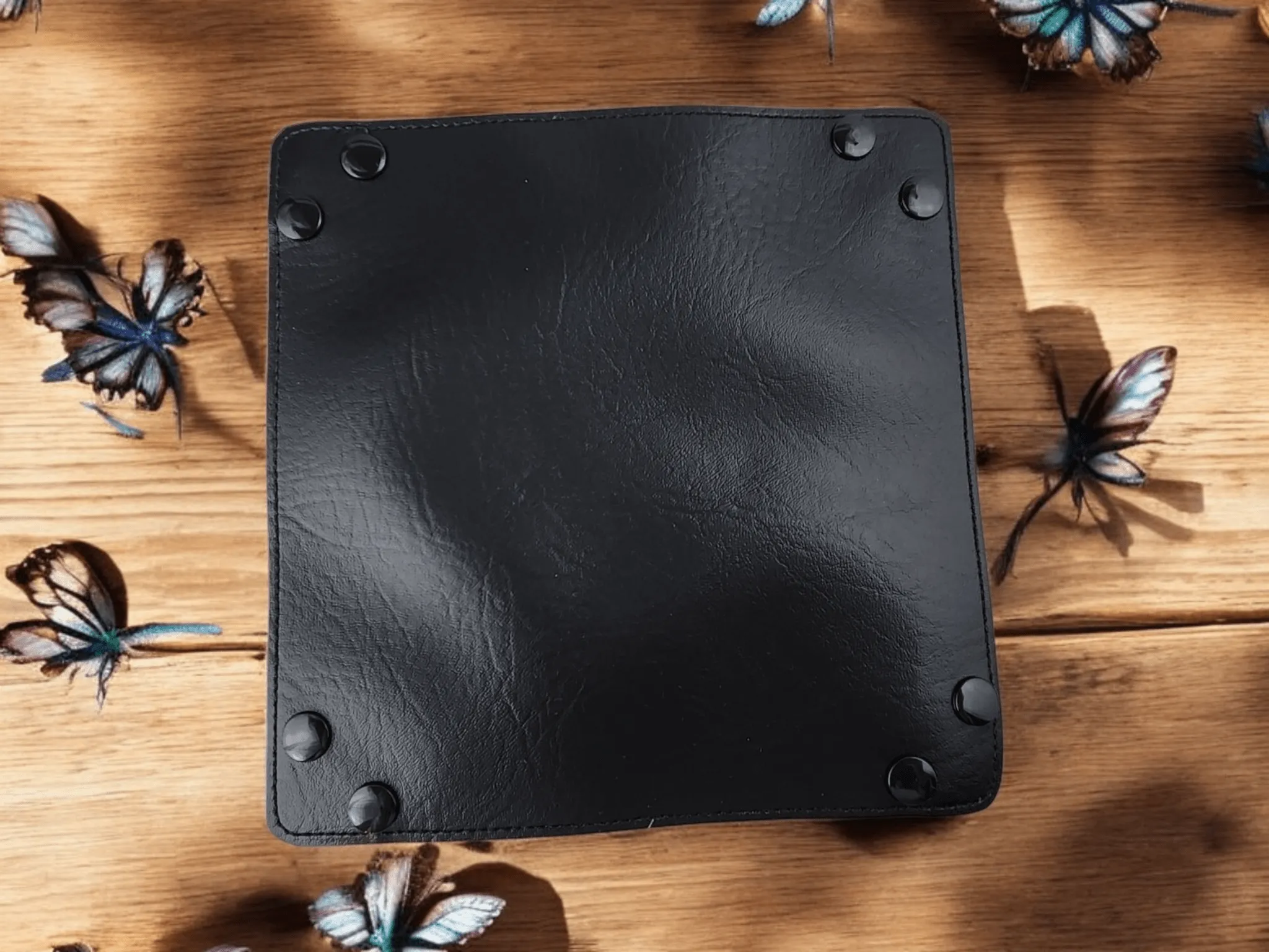 Sheet music and butterflies dice tray