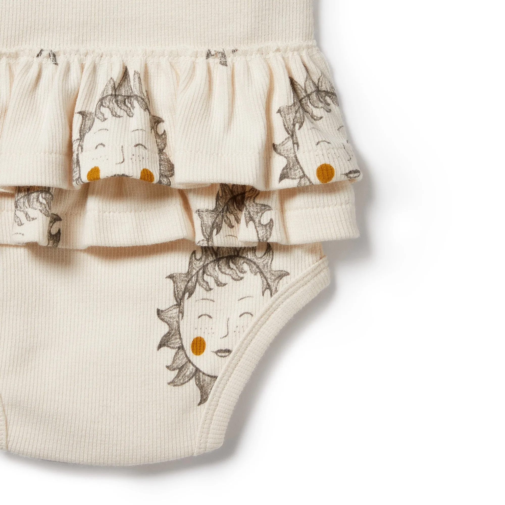 Shine On Me Organic Ruffle Bodysuit