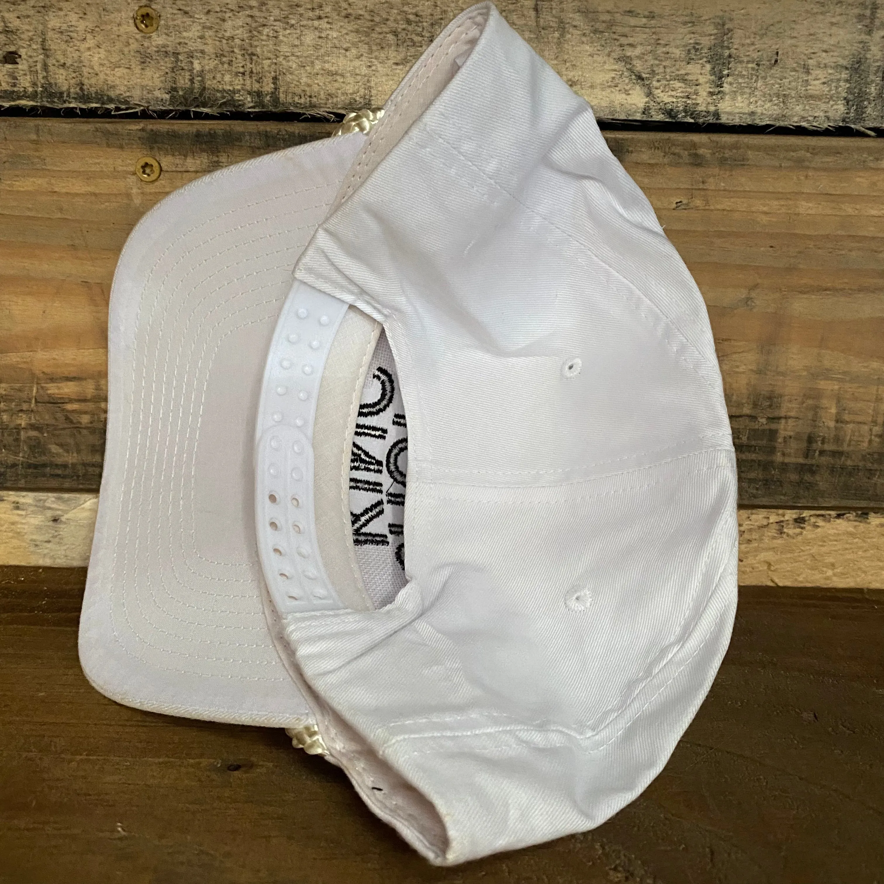 Short King Vintage Rope Snapback Hat Cap Custom Embroidery