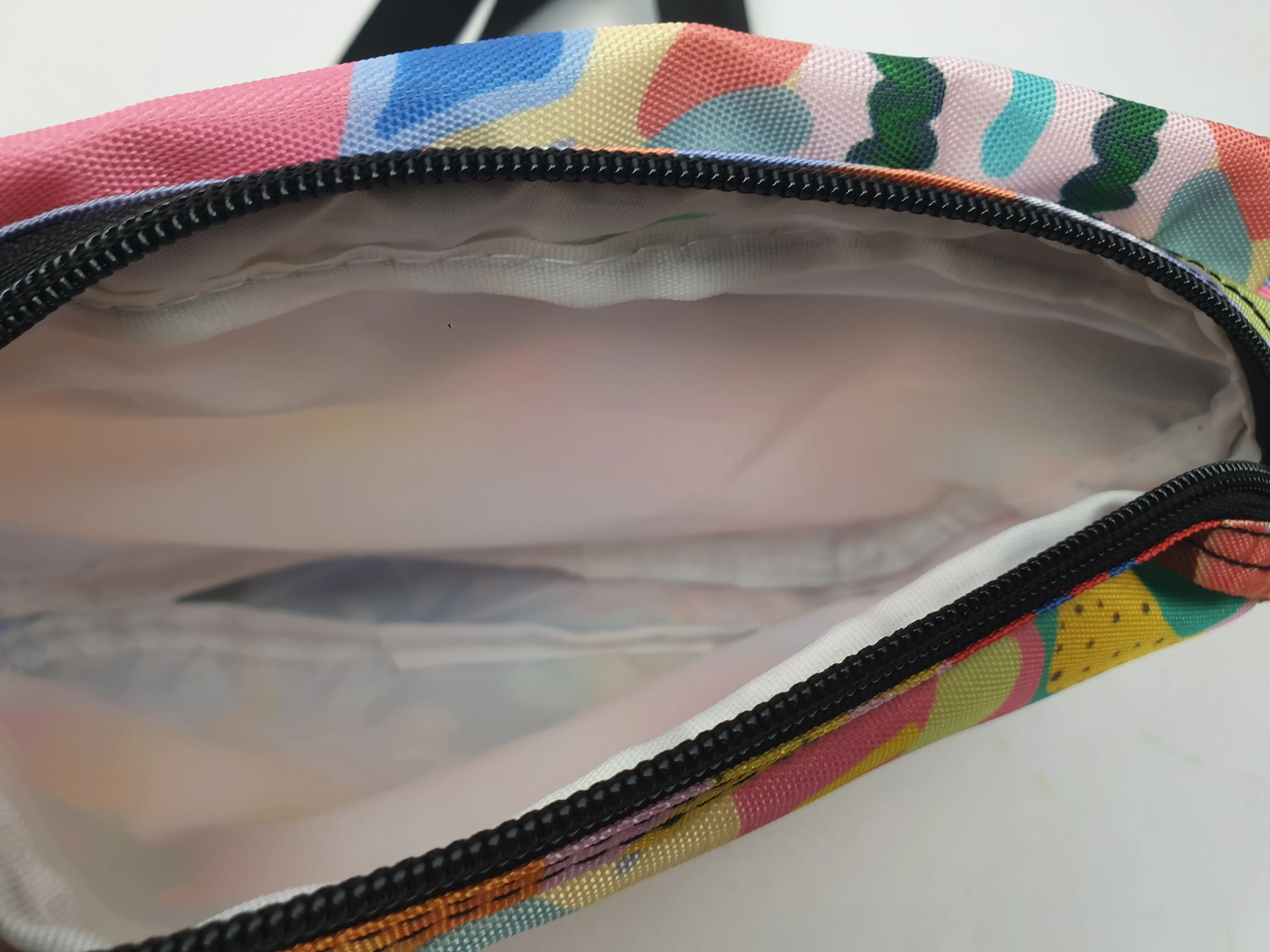 Shuh colourful check and symbol cross body bag