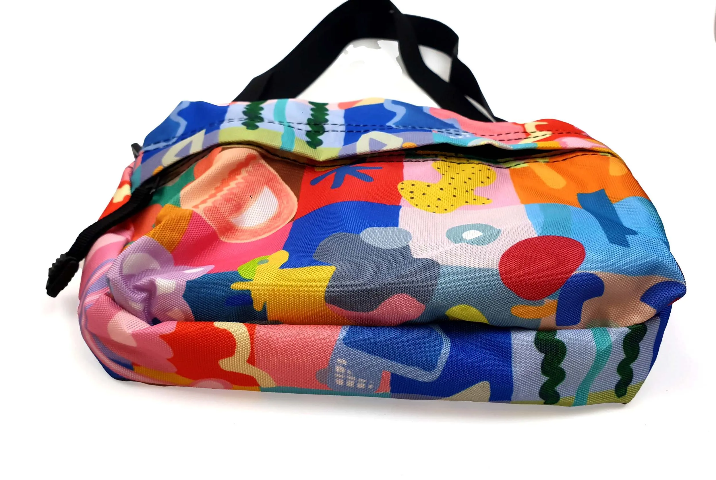 Shuh colourful check and symbol cross body bag