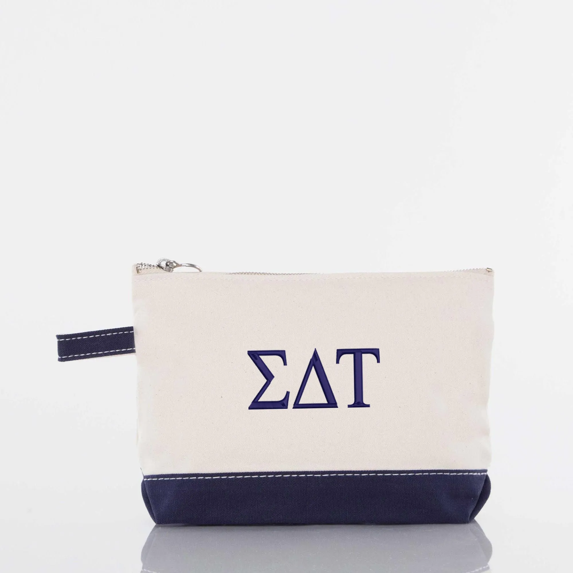 Sigma Delta Tau Canvas Cosmetic Bag