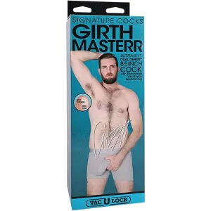 Signature Cocks - Girthmasterr - 8.5 inches With Removable Vac-U-Lock Suction Cup - Vanilla