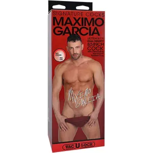 Signature Cocks Maximo Garcia 8.5 inches Cock - With Removable Vac-U-Lock Suction Cup - Vanilla