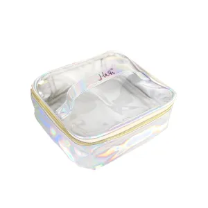 Silver Holographic Makeup bag
