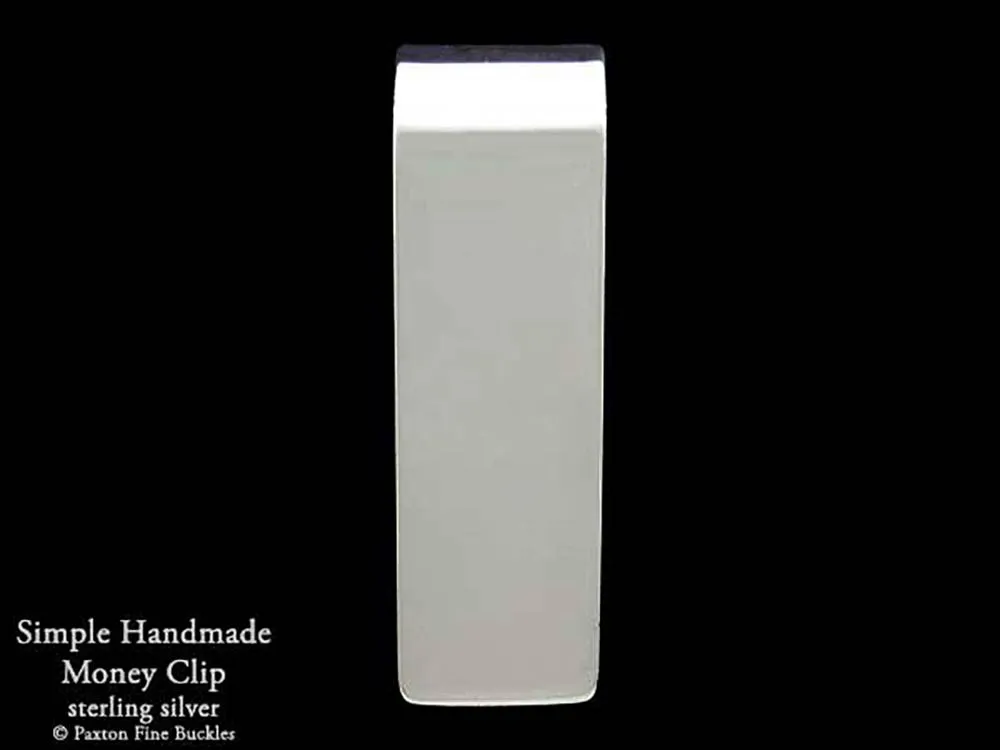 Simple Plain Money Clip Sterling Silver