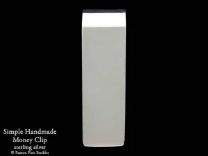 Simple Plain Money Clip Sterling Silver