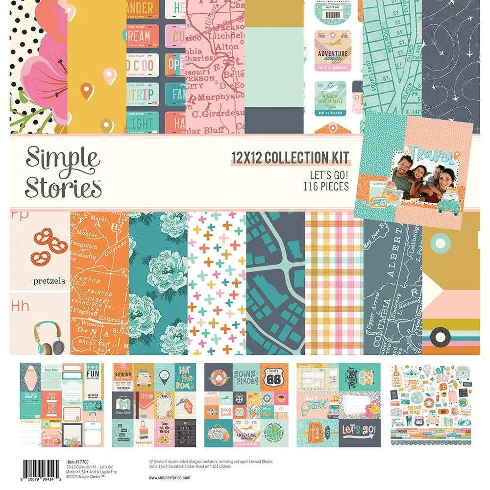 Simple Stories  12x12 Paper [Collection] - Let's Go
