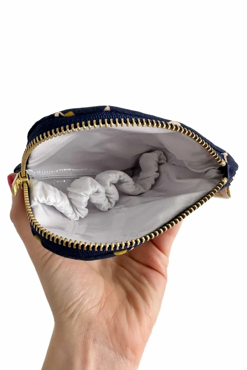 Simply Golden Mini Travel Pouch with Compartments