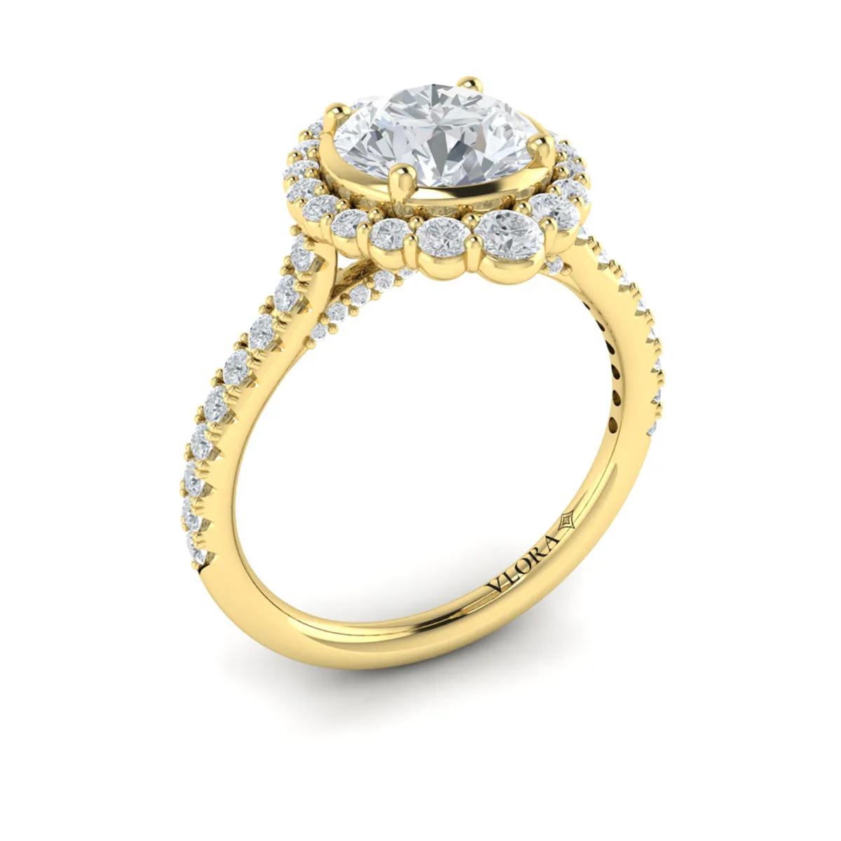 Sincerely, Springer's by Vlora 18K Yellow Gold Engagement Ring Mounting
