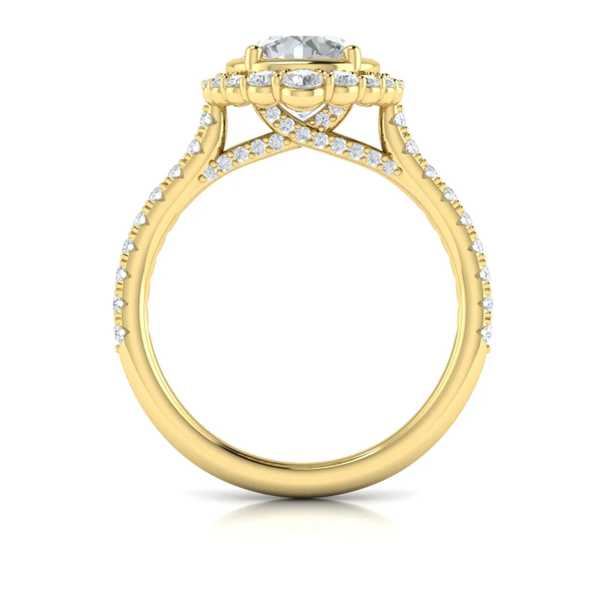 Sincerely, Springer's by Vlora 18K Yellow Gold Engagement Ring Mounting