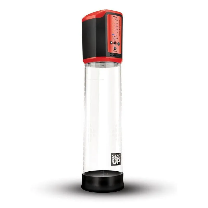 Size Up Rechargeable Penis Pump - Clear