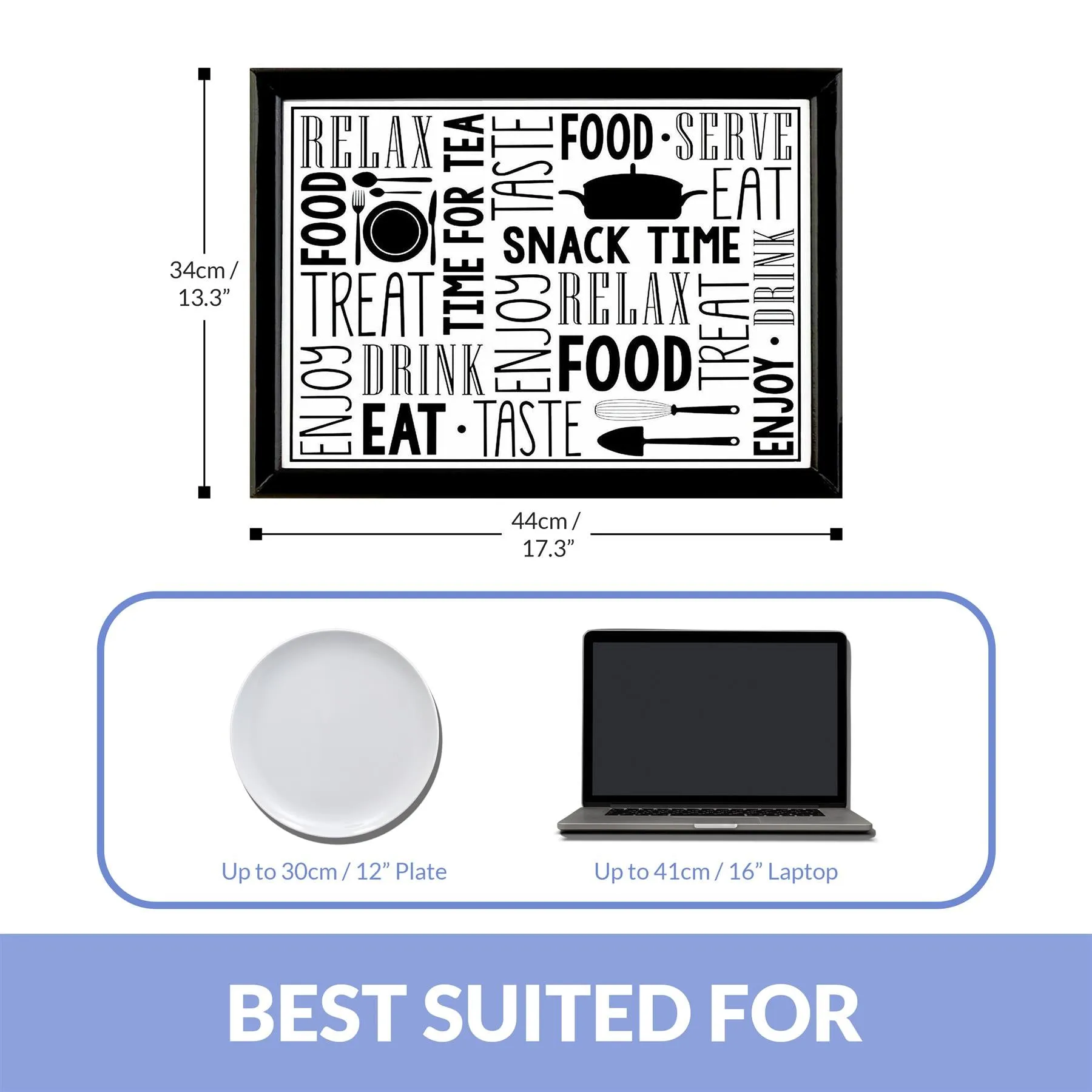 Snack Time Lap Tray With Bean Bag Cushion