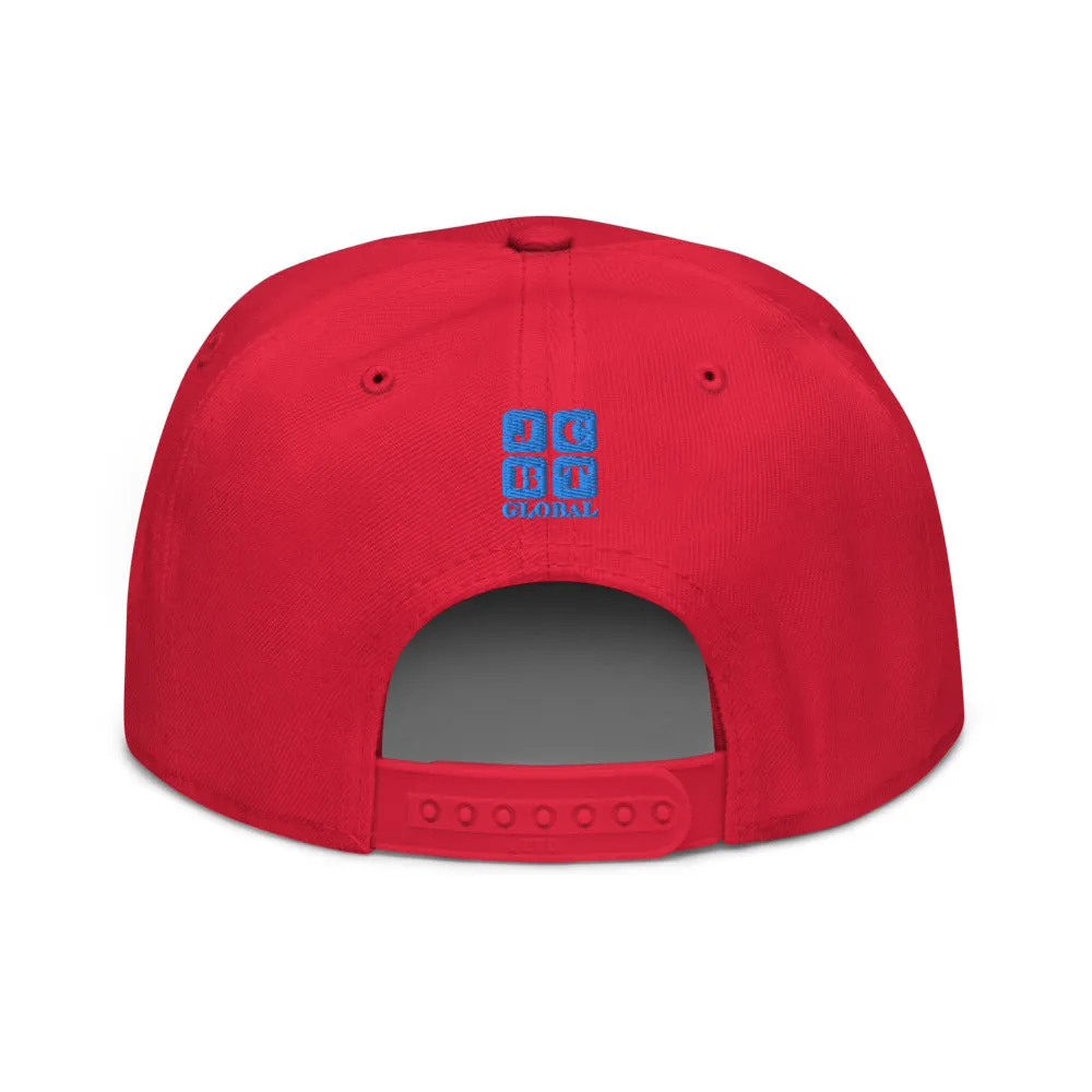 Snapback Hat "1052-0041 Born In The U.S.A. (Blue Logo)"