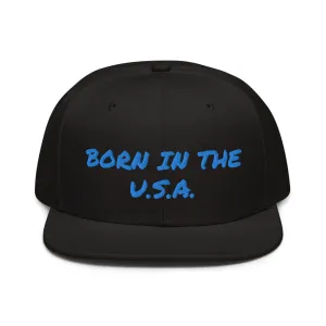 Snapback Hat "1052-0041 Born In The U.S.A. (Blue Logo)"