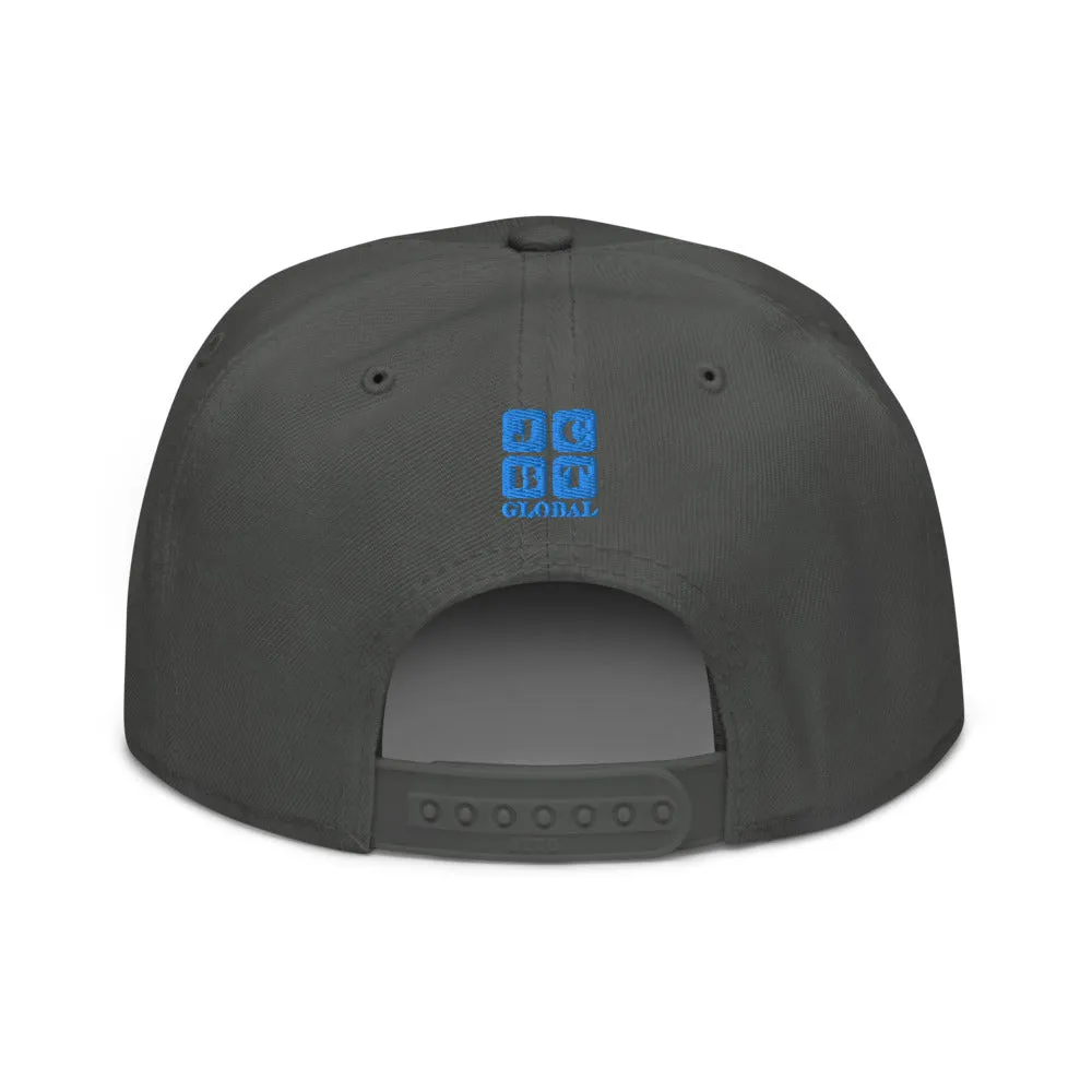 Snapback Hat "1052-0041 Born In The U.S.A. (Blue Logo)"