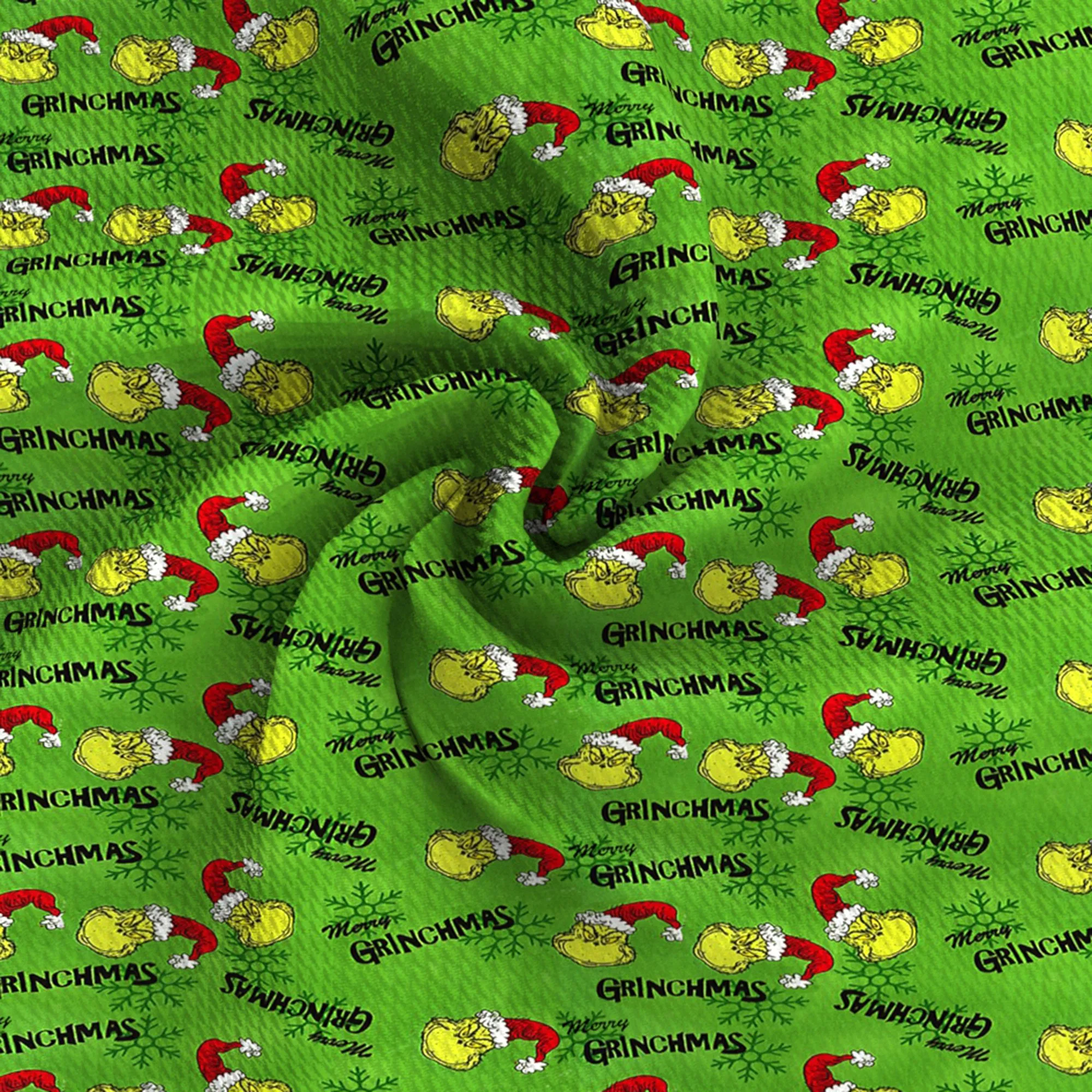snowflake snow christmas day printed fabric
