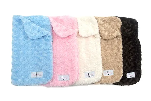 Snuggle Pup Blankets Sleeping  Bag in Tan, Blue, Pink, Grey, Cream and Chocolate