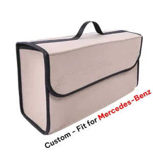 Soft Felt Car Bag Organizer, Folding Car Storage Box Non Slip Fireproof Car Trunk Organizer