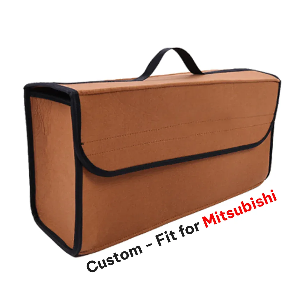 Soft Felt Car Bag Organizer, Folding Car Storage Box Non Slip Fireproof Car Trunk Organizer