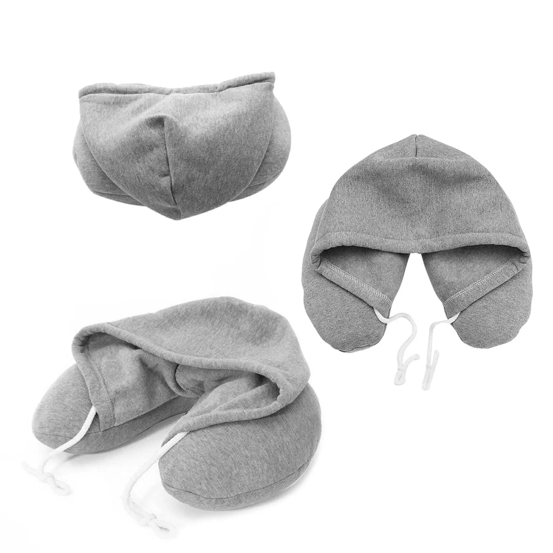 Soft Hooded Neck Travel Pillow