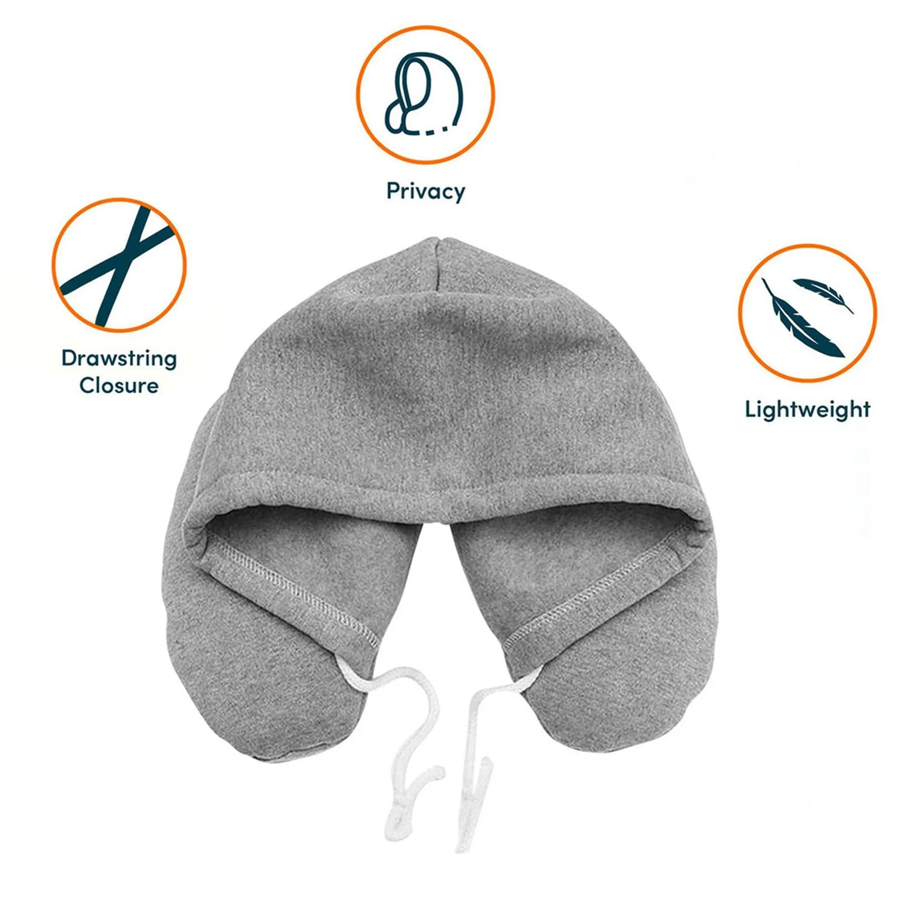 Soft Hooded Neck Travel Pillow