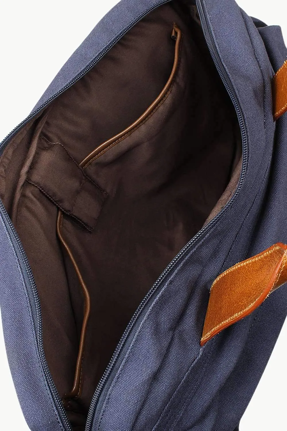 Solid Canvas Laptop Bag With Sling