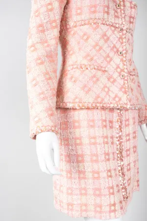 Sparkle Tweed Jacket & Skirt Set