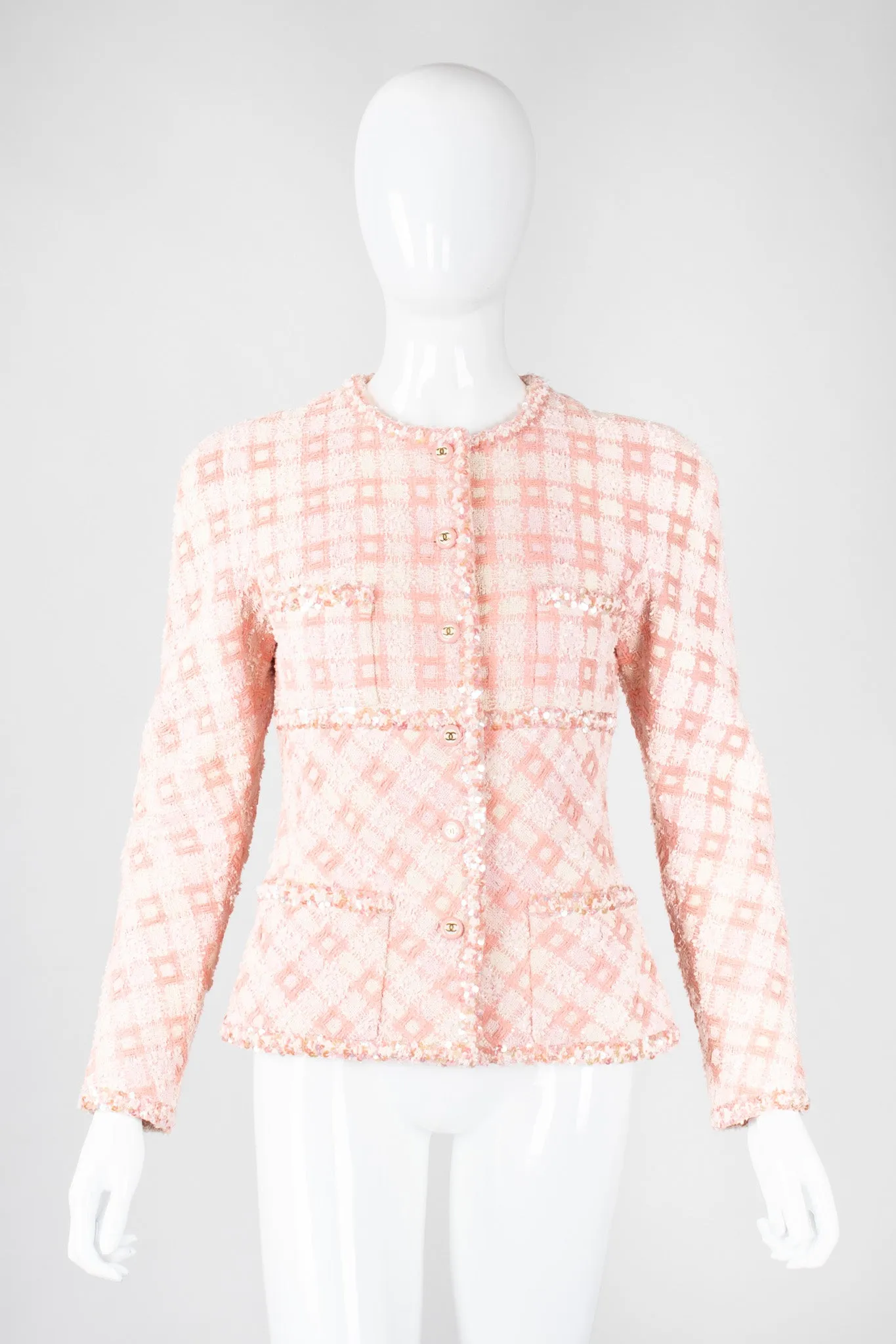 Sparkle Tweed Jacket & Skirt Set