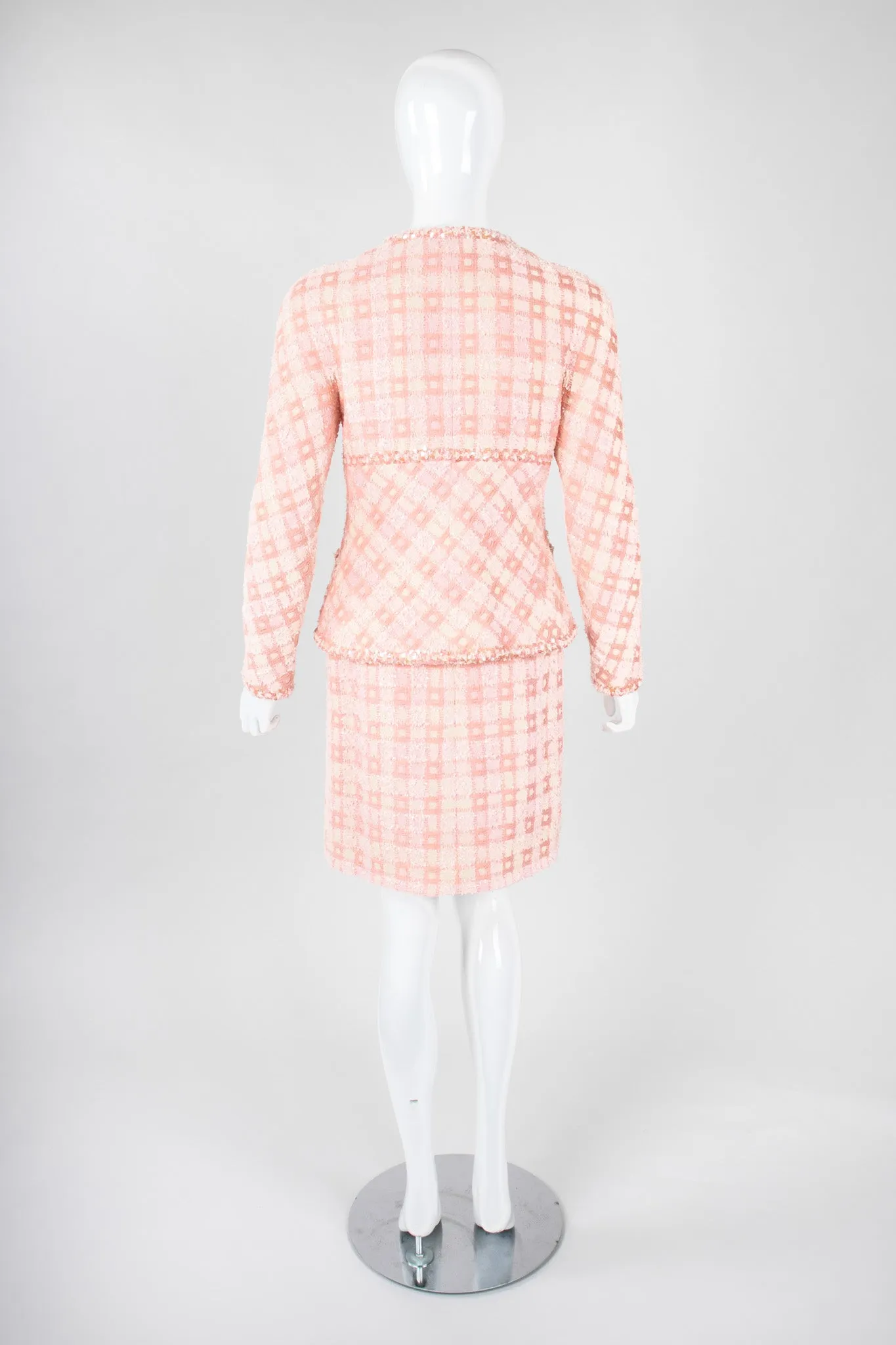 Sparkle Tweed Jacket & Skirt Set