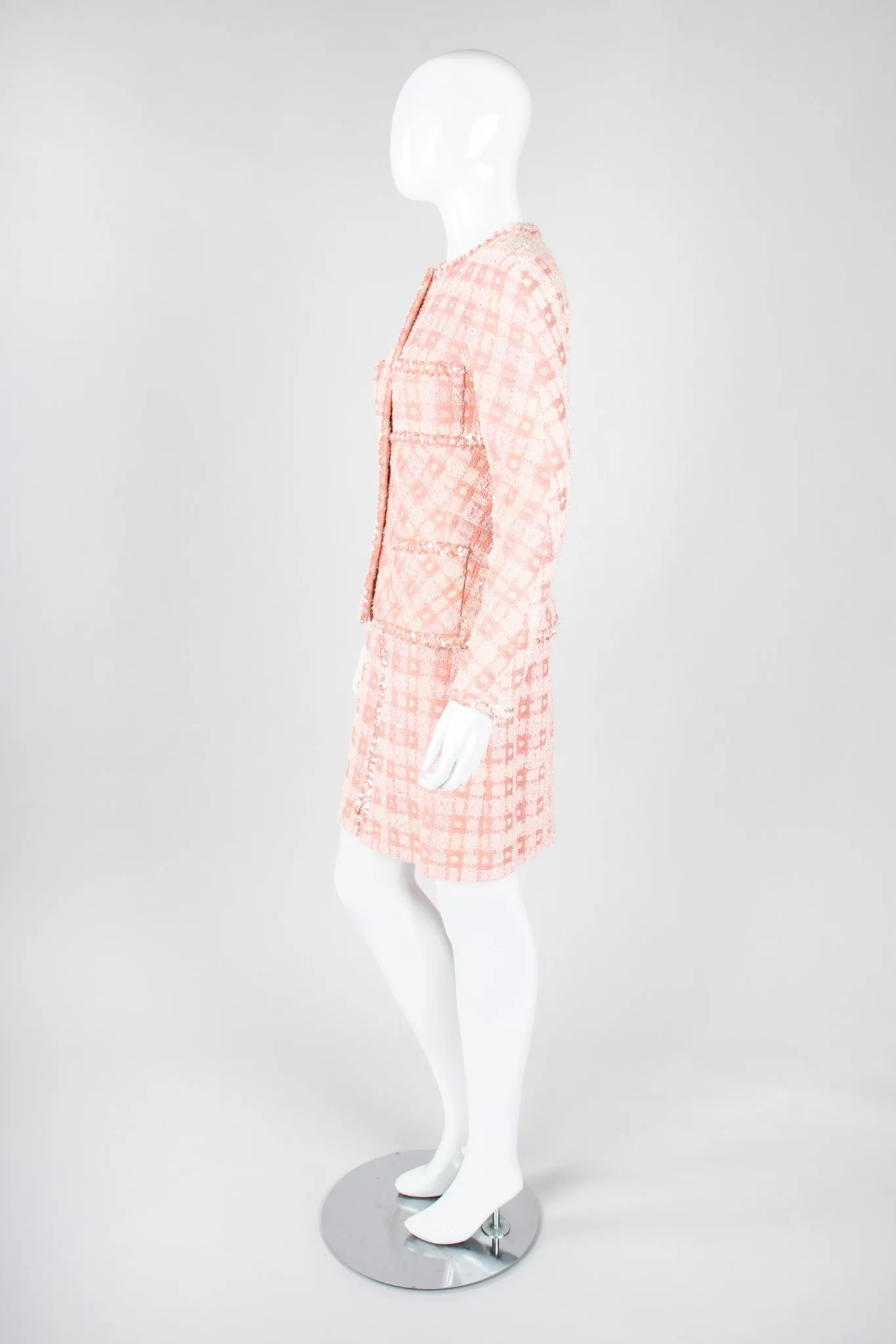 Sparkle Tweed Jacket & Skirt Set