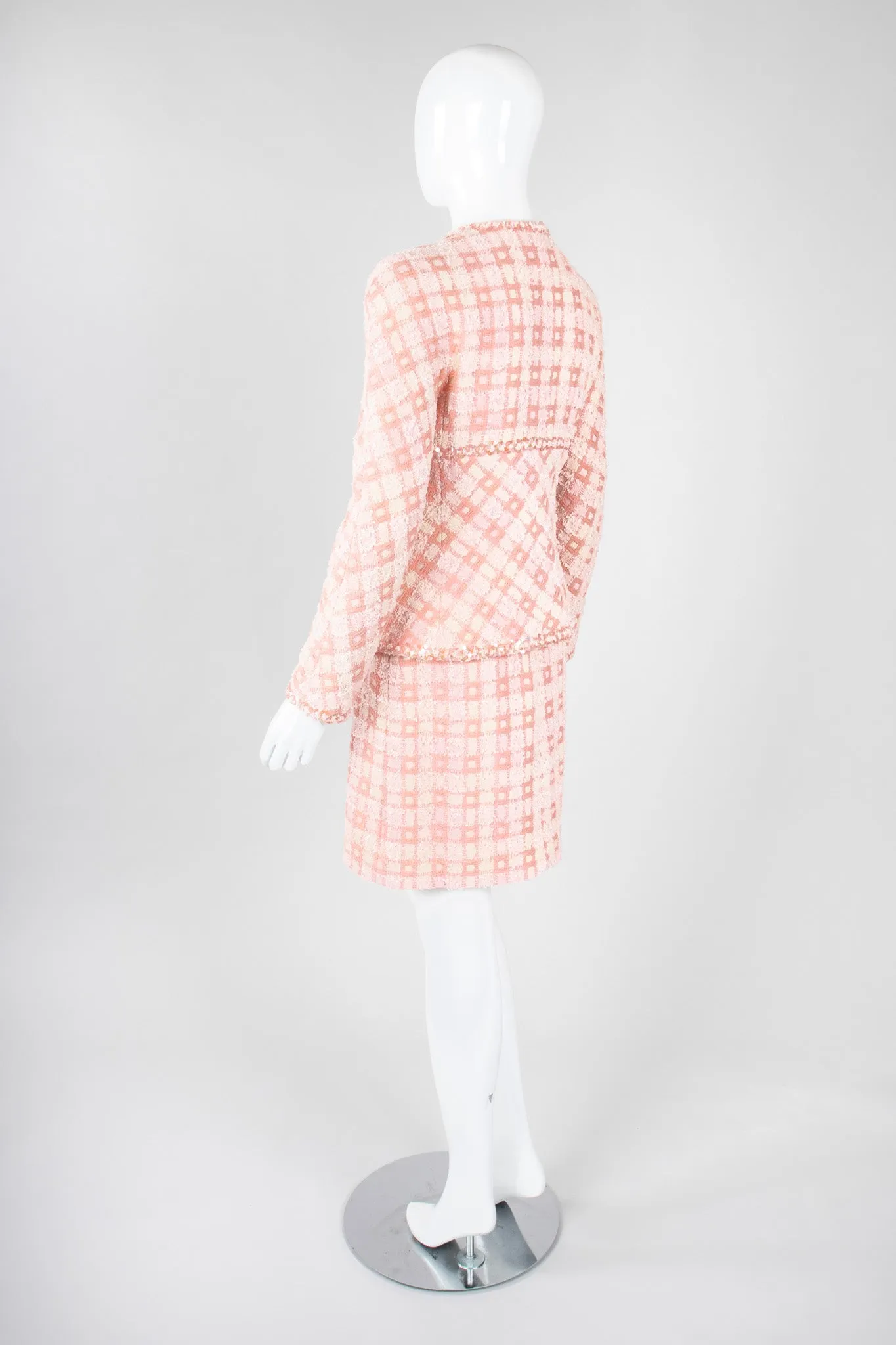 Sparkle Tweed Jacket & Skirt Set