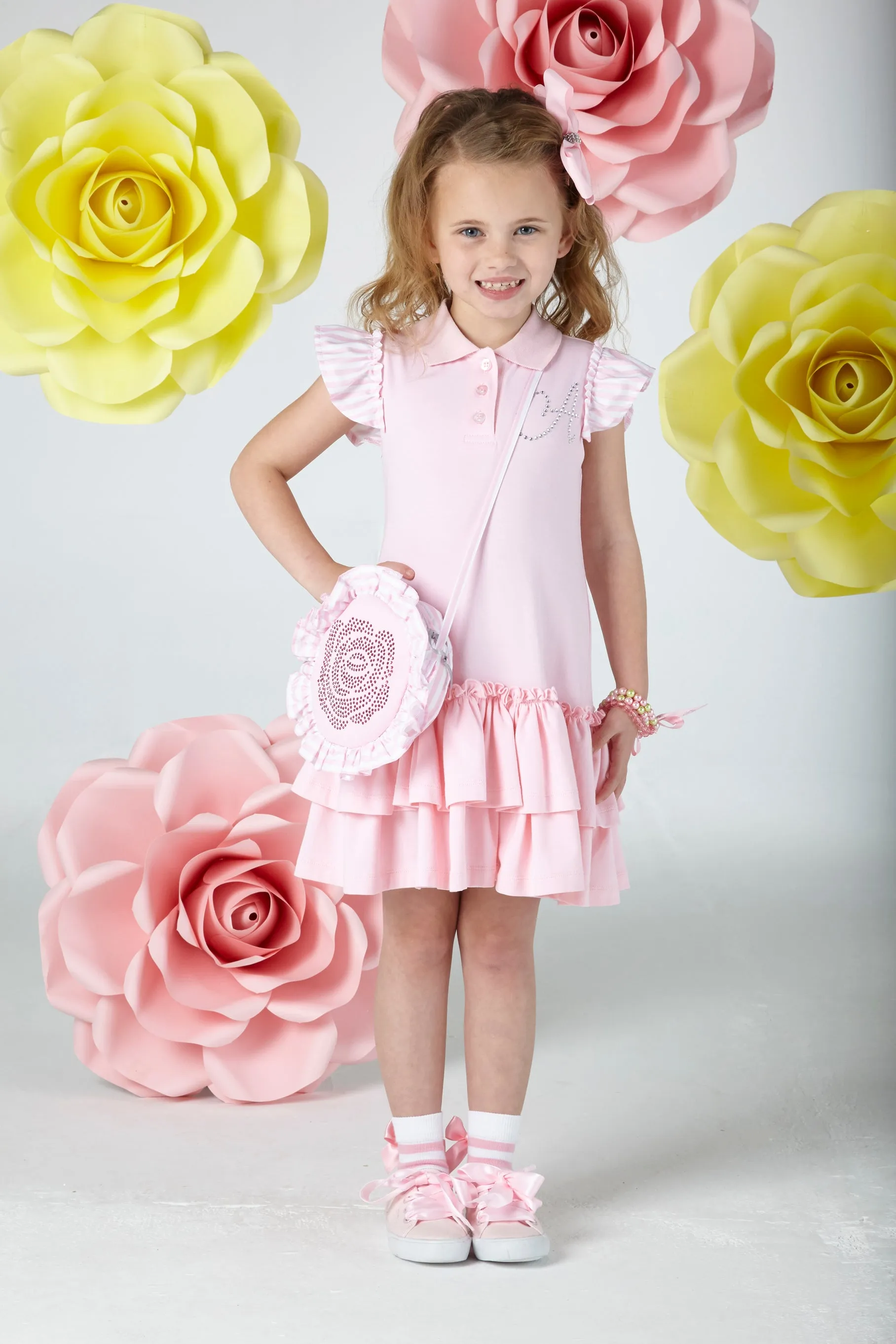 SS20 A Dee Girls Beverley Pink Rose Bag