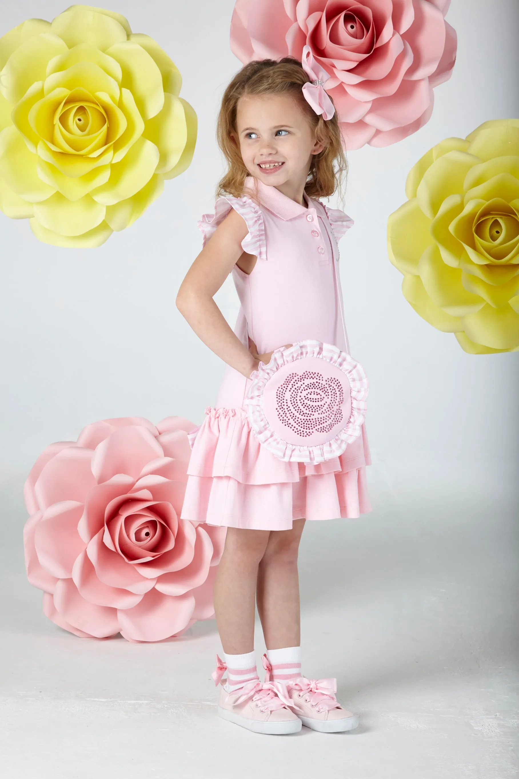 SS20 A Dee Girls Beverley Pink Rose Bag